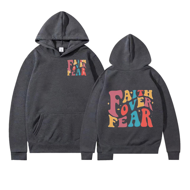 Women's Hoodie with Motivational Graphic Details Chic & Stil