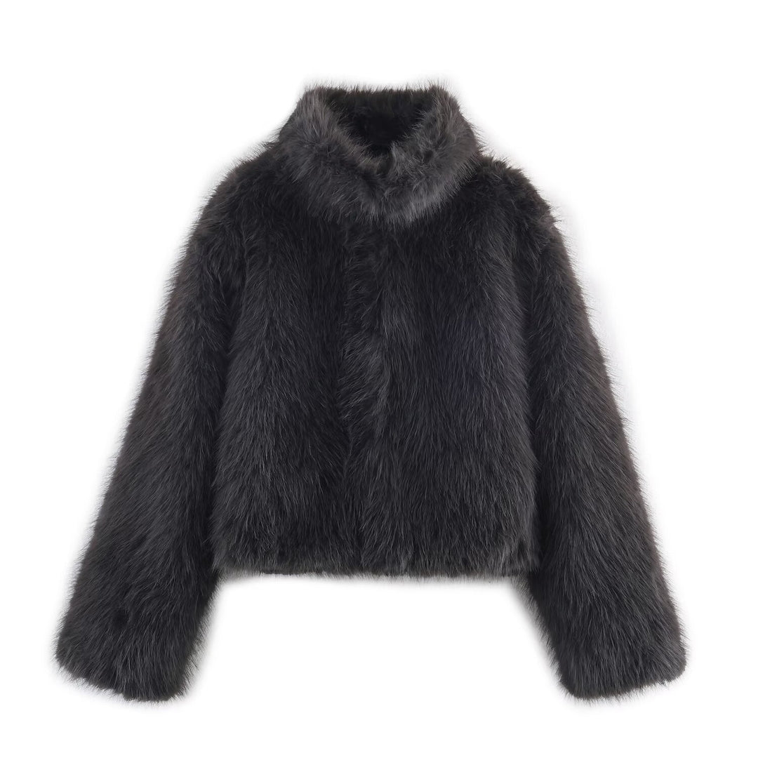 Veste en fausse fourrure à la mode pour femmes Chic & Stil
