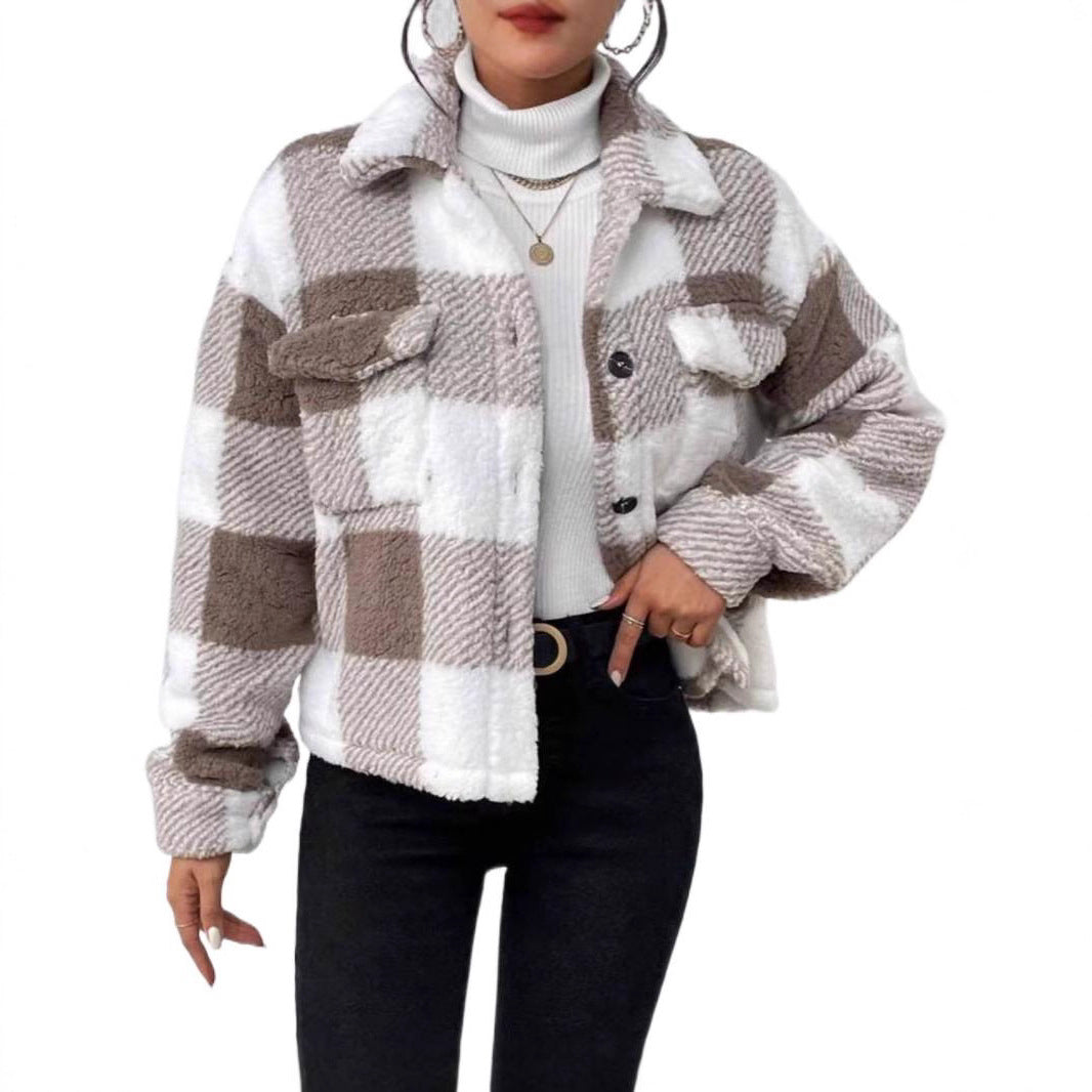 Ladies cozy square jacket Lune London