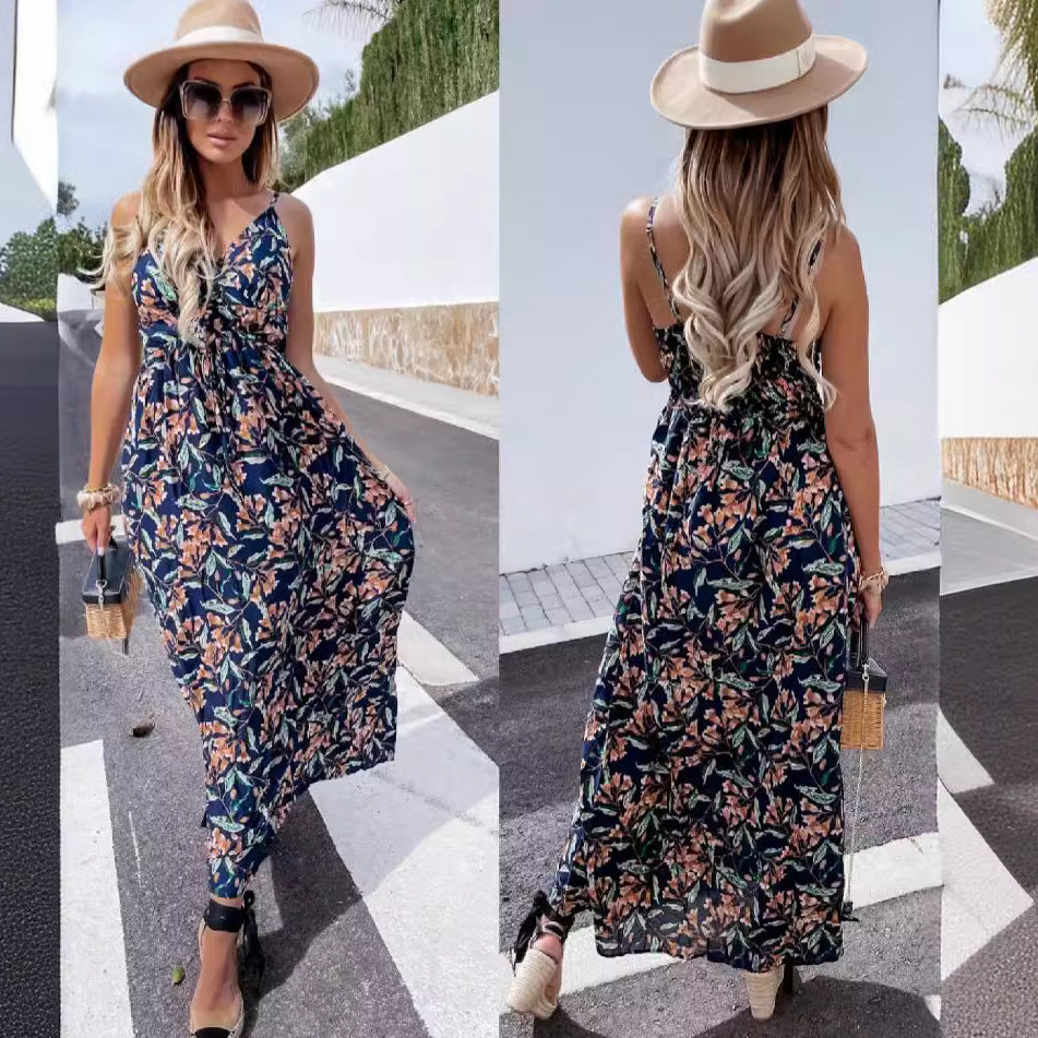 Chic and Stylish Maxi Wrap Dress Floral Print for Women