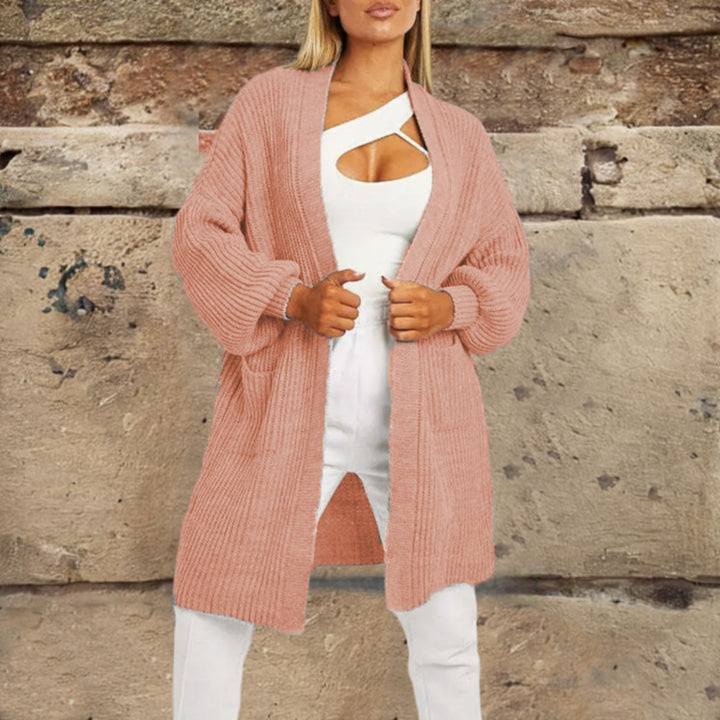 Comfortable knitted cardigan for women with large pockets Lune London