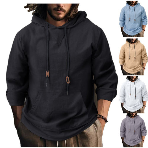 Men's casual hoodie with unique V design and practical pockets Amarae