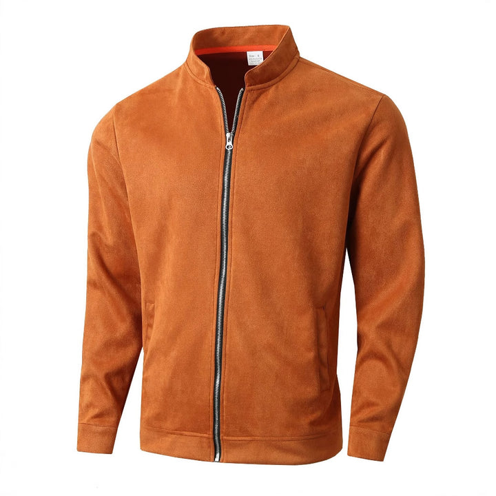 Fleece jacket for men with high collar and side pockets Lune London