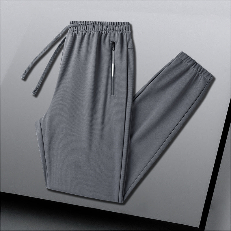 Men's Lightweight Breathable Functional Jogging Pants with Zipper Pocket Amarae