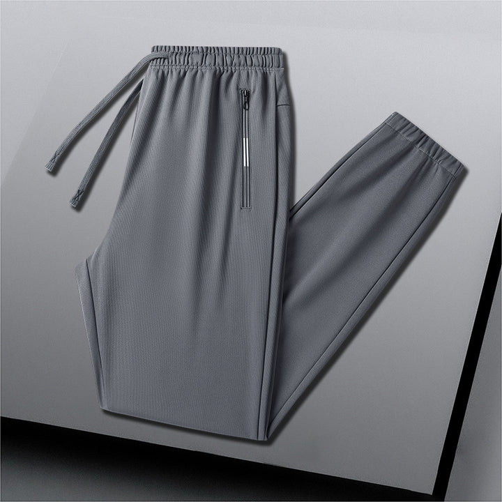 Men's Lightweight Breathable Functional Jogging Pants with Zipper Pocket Amarae