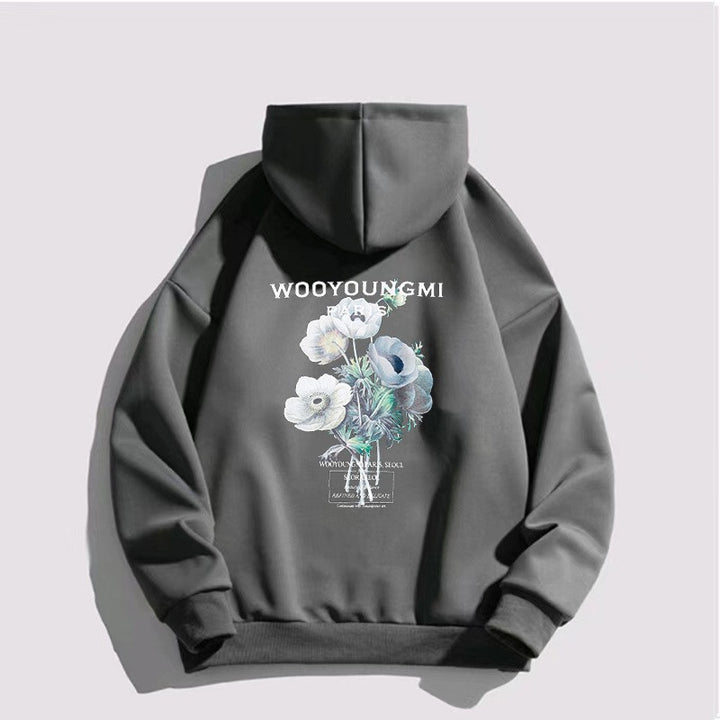 Women's hoodie with artistic floral print Chic & Stil