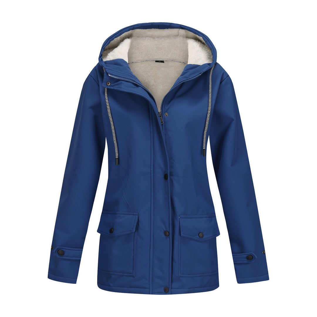 Ladies Functional Winter Jacket with Fleece Lining and Hood Lune London