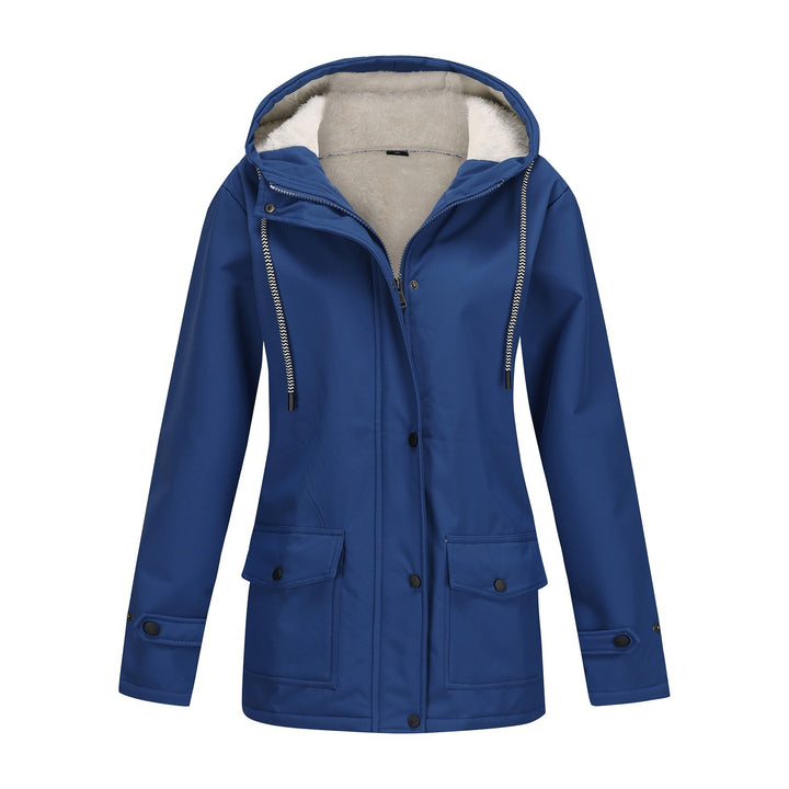 Ladies Functional Winter Jacket with Fleece Lining and Hood Lune London