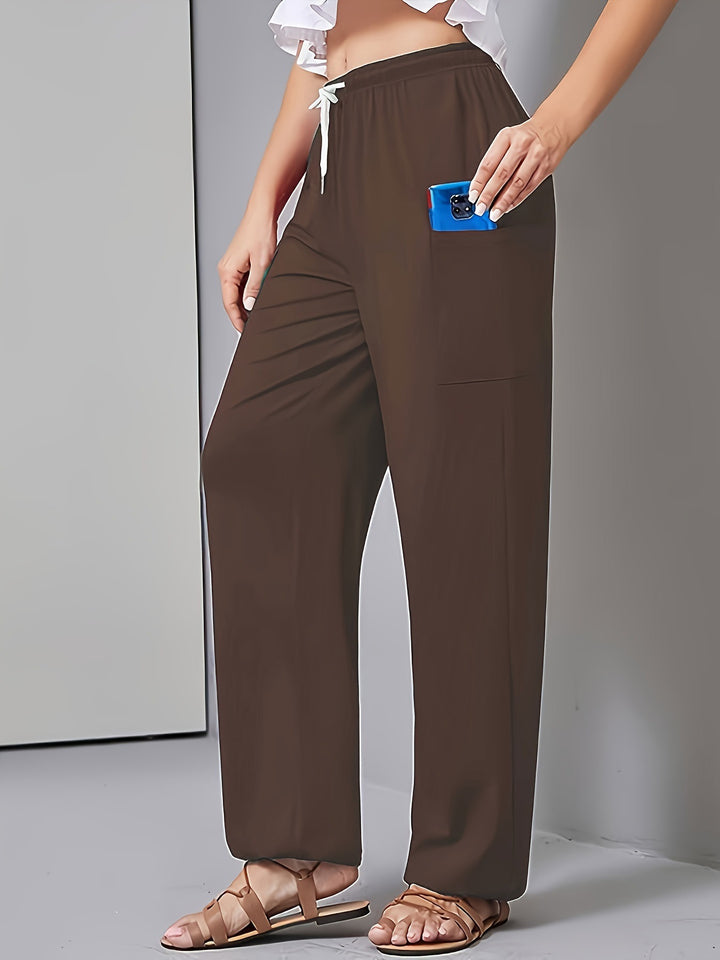 Women Lounge Pants with Drawstring Chic and Stylish Casual Fit