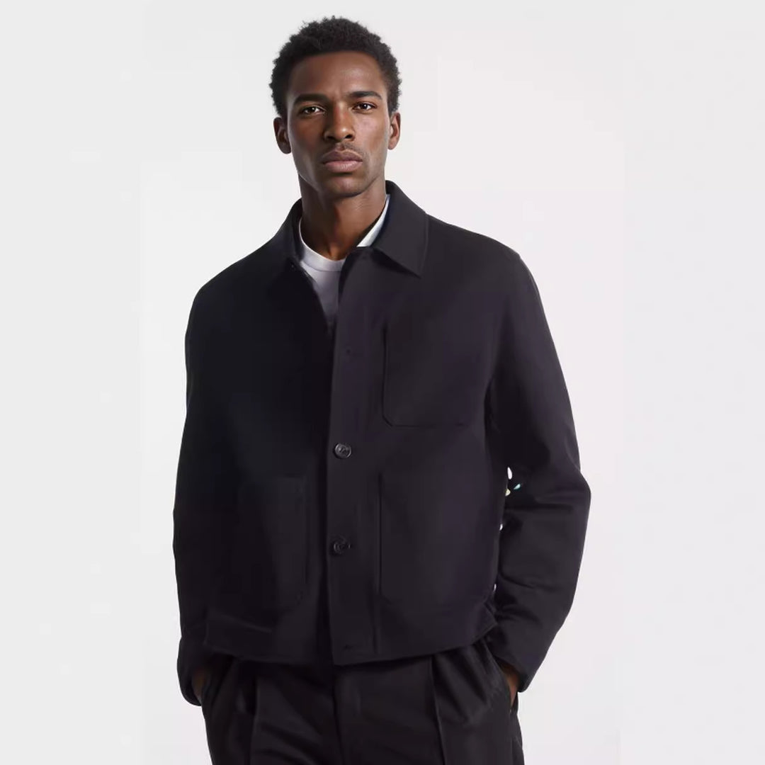 Modern utility jacket for men with practical pockets and contemporary design Lune London