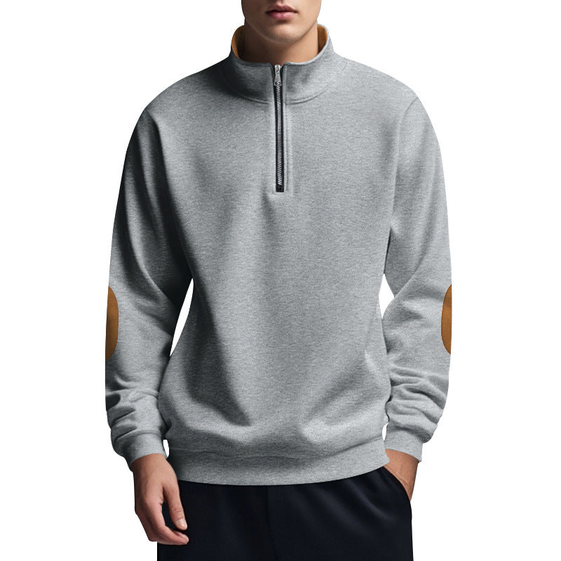 Men's functional pullover with high collar and zipper Chic and style