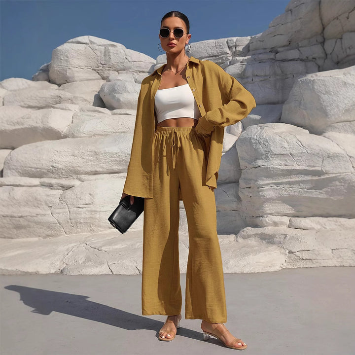 Women casual and elegant linen set with relaxed fit Lune London