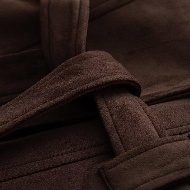 Elegant jacket for women with a belt at the waist and modern collar Lune London