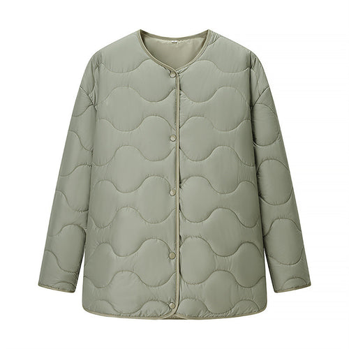 Padded transition jacket for women with large collar Amarae