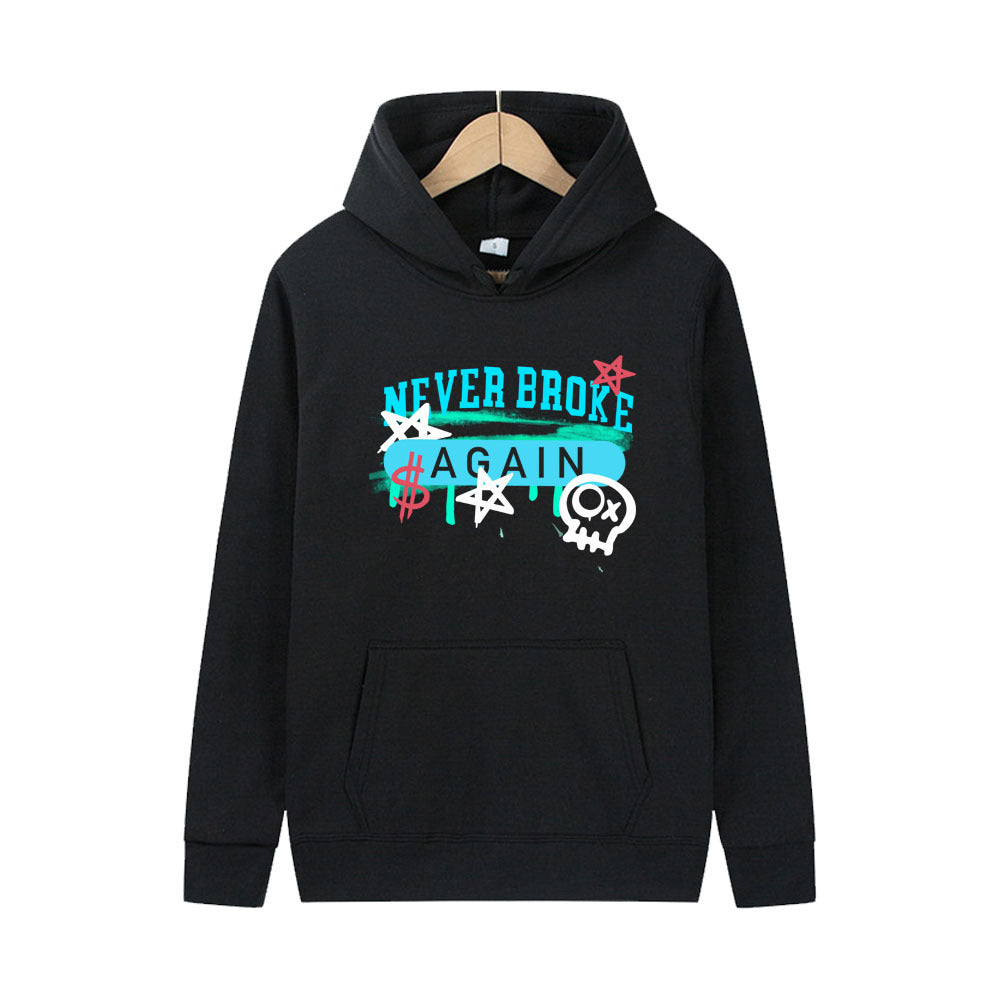 Hoodie for women with creative pattern and kangaroo pocket Lune London