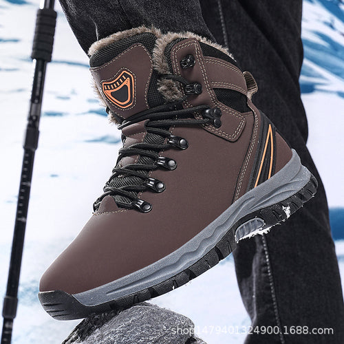 Men's winter hiking shoes with insulating lining and non-slip sole Amarae