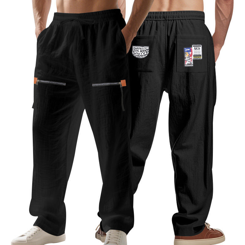 Casual pants for men with practical zip pockets Lune London