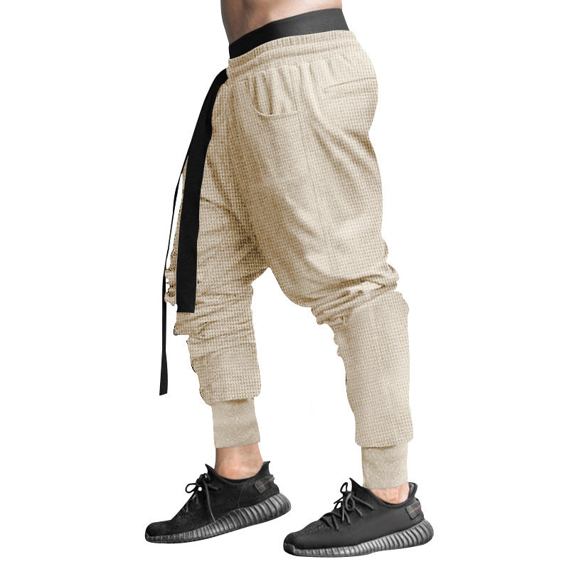 Men's casual harem pants with elastic waistband and side pockets Chic and style