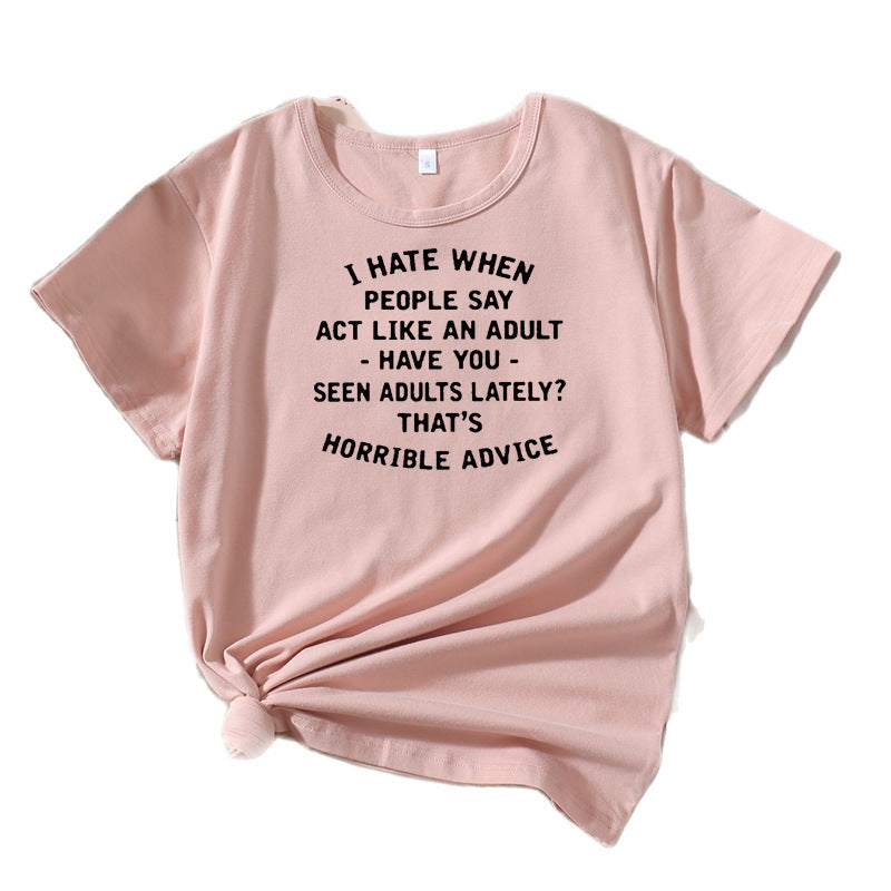 Ladies Graphic Statement T-shirt Lune London