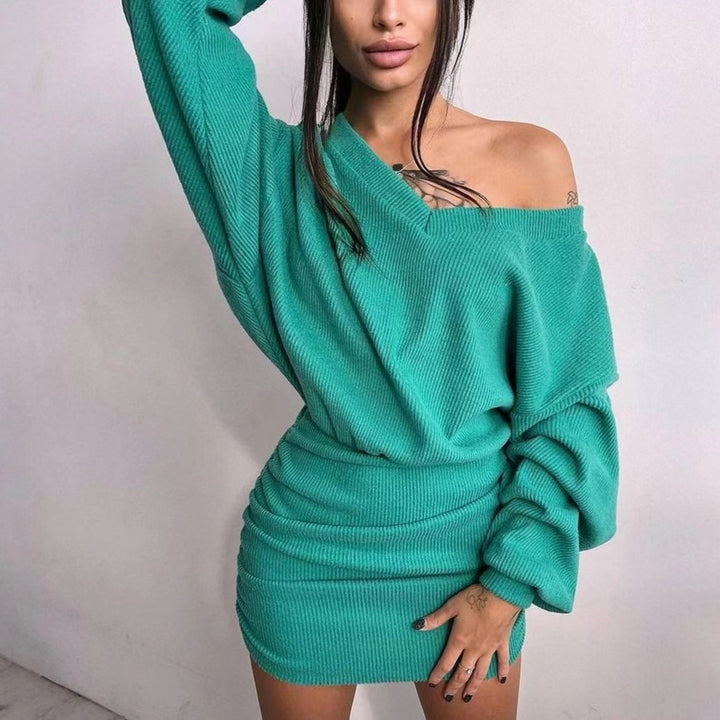 Asymmetric wrap dress for women with ruffle details Lune London