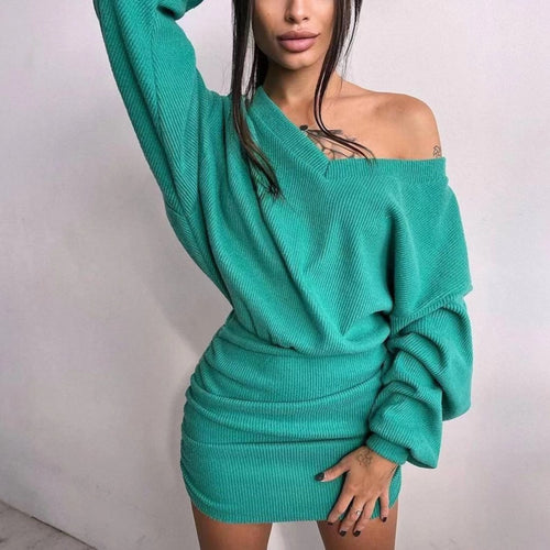 Asymmetric wrap dress for women with ruffle details Amarae