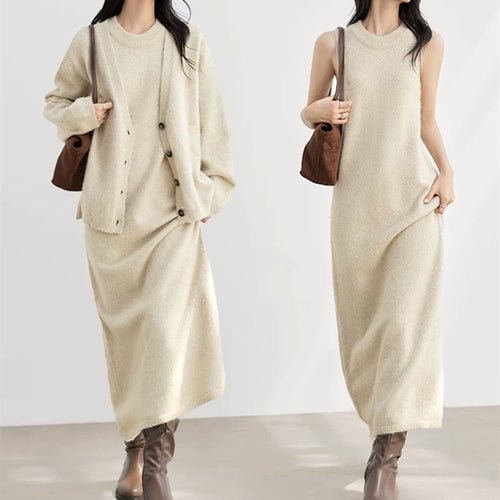 Cardigan pour femme avec décolleté en V profond et matériau doux Chic & Stil