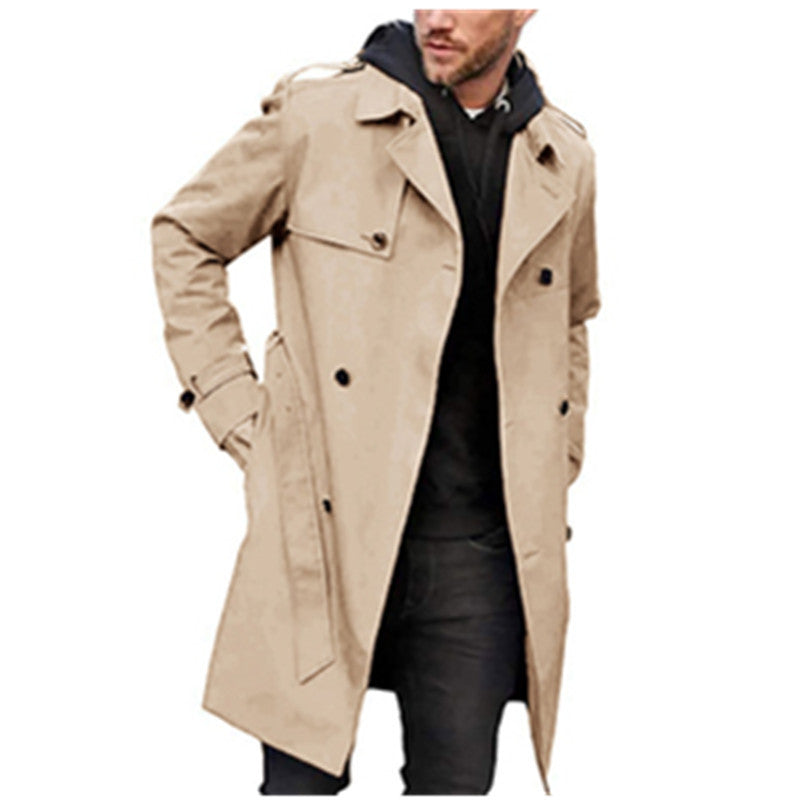 Men's Trench Coat with Classic Style Amarae