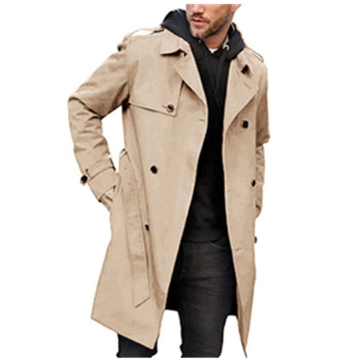 Men's Trench Coat with Classic Style Amarae
