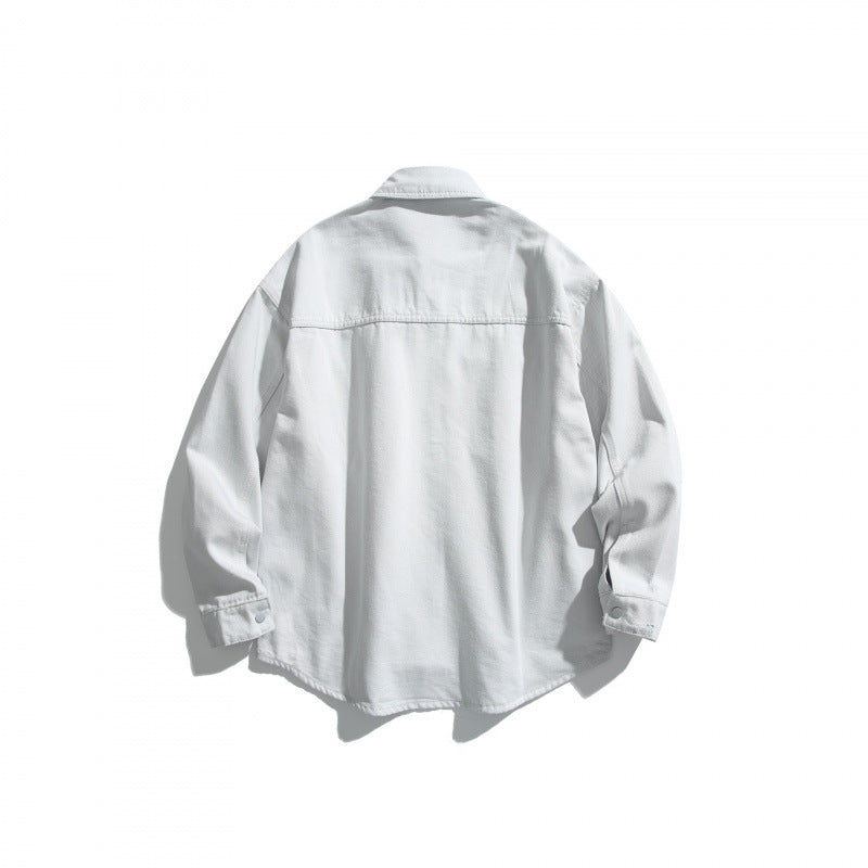 Unisex Oversize Denim Shirt Jacket in Vintage Look Amarae