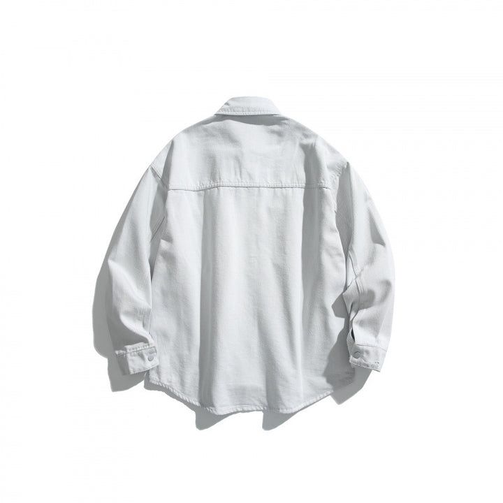 Unisex Oversize Denim Shirt Jacket in Vintage Look Amarae