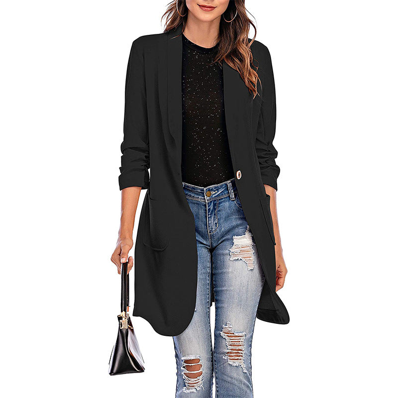 Stretch blazer for women with a modern fit and Lune London pockets