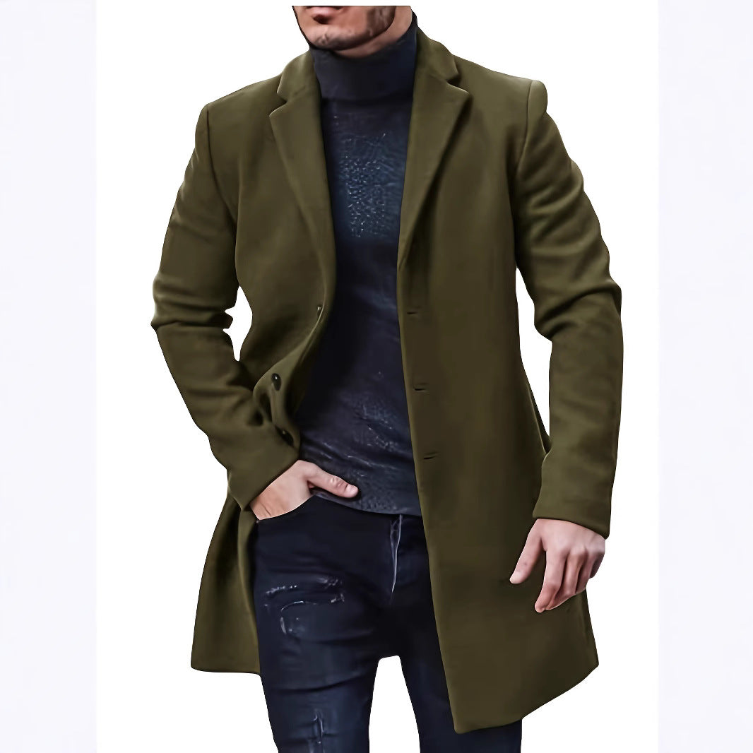 Elegant wool coat for men in slim fit Amarae