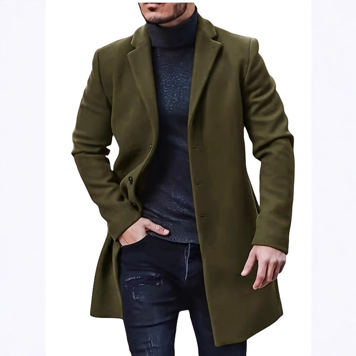 Elegant wool coat for men in slim fit Amarae