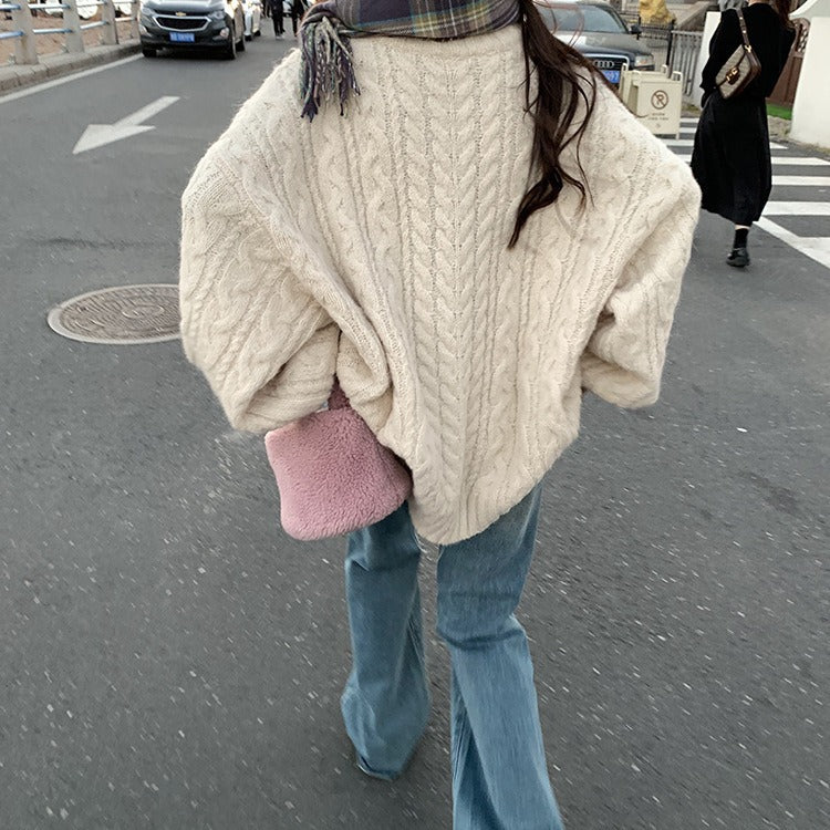 Pull en tricot pour femmes avec des manches volumineuses Chic & Stil