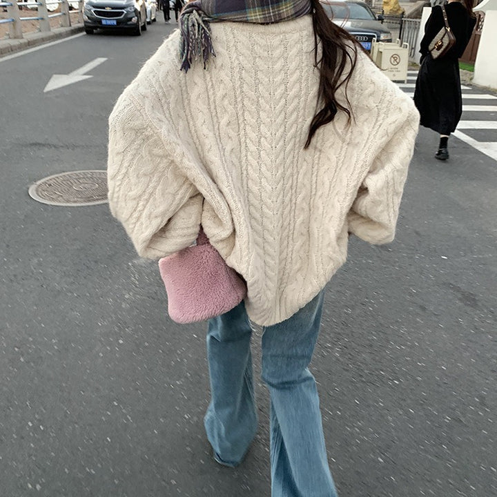 Pull en tricot pour femmes avec des manches volumineuses Chic & Stil