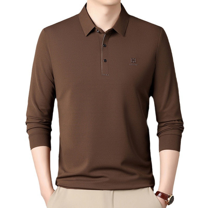 Men's long sleeve sporty polo with an innovative cut and moisture-regulating material Lune London