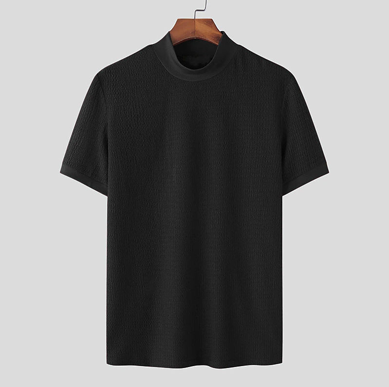 Men's high quality short sleeve t-shirt with structured design and elastic collar Amarae