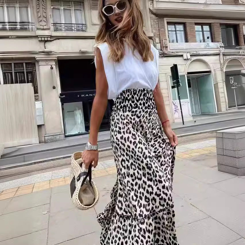 Ladies Elegant Chic Maxi Skirt