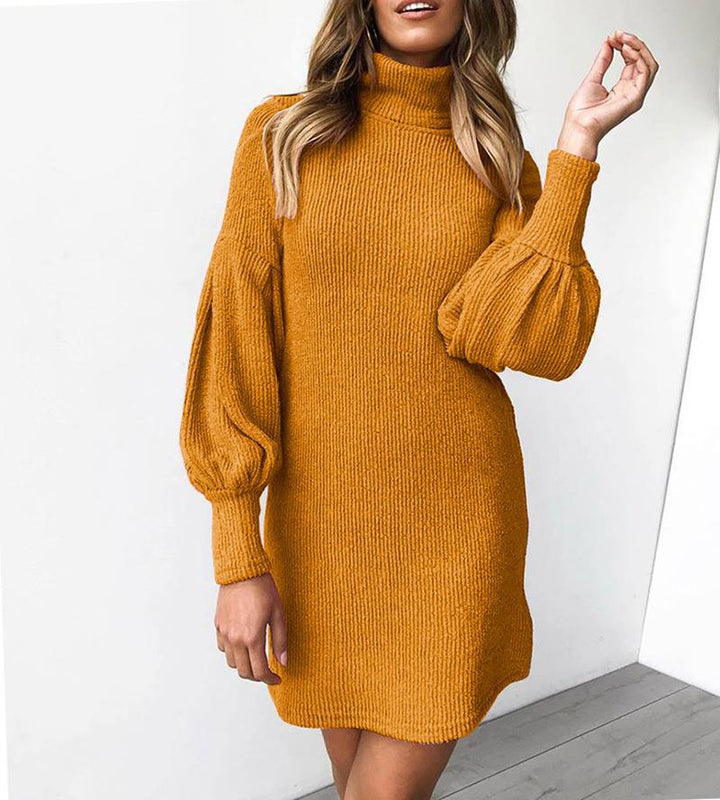 Dresses for women with high collar and voluminous sleeves Lune London