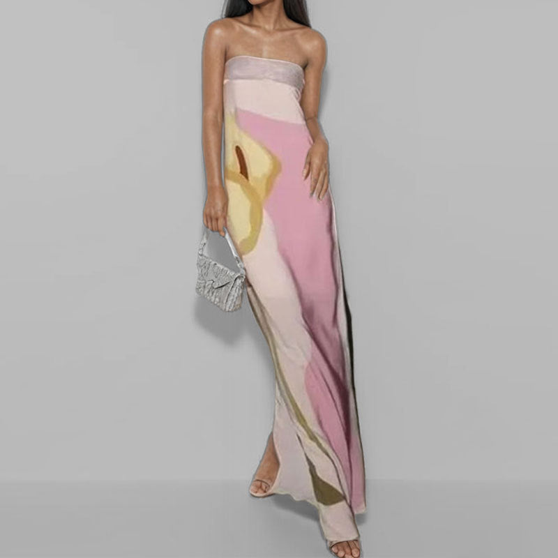 Robe maxi pour femmes dans le style art moderne Chic & Stil