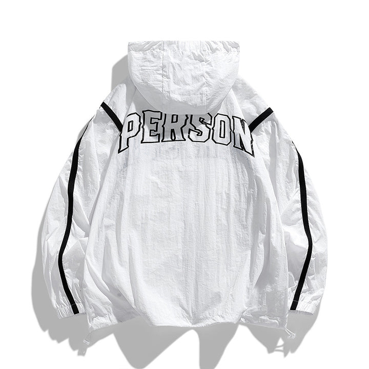 Casual windbreaker jacket for men with adjustable hood Amarae