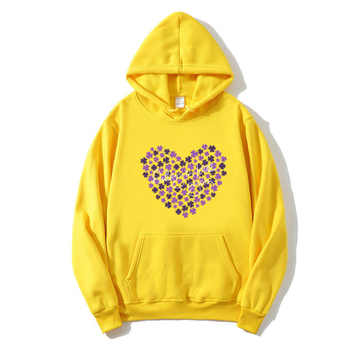Women's hoodie with floral heart design Chic & Stil