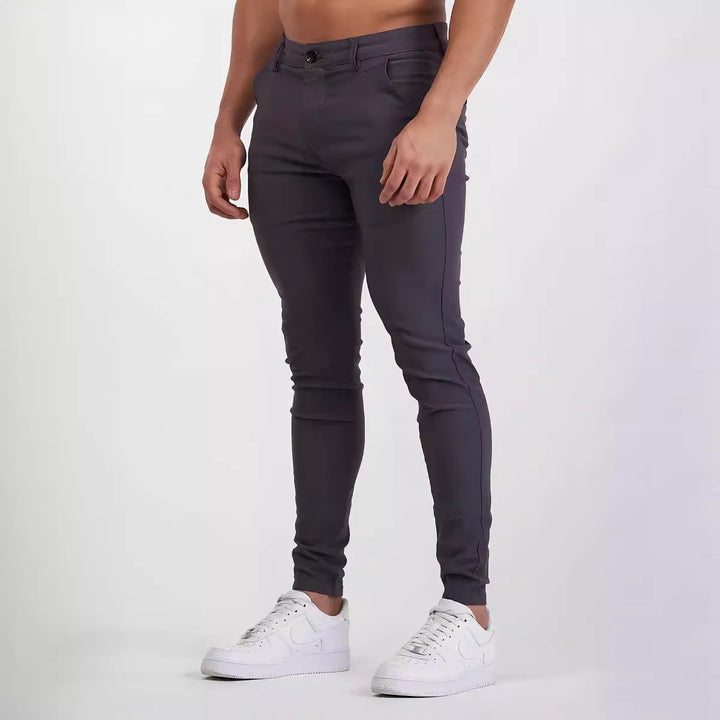 Slim-fit chinos for men with stretch content Lune London