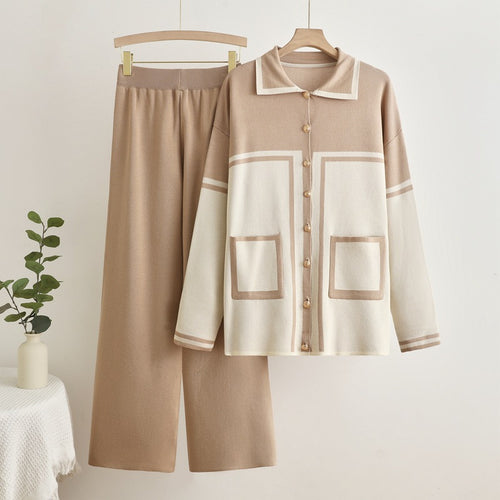 Women's Comfortable Knit Loungewear Set with Pockets Amarae