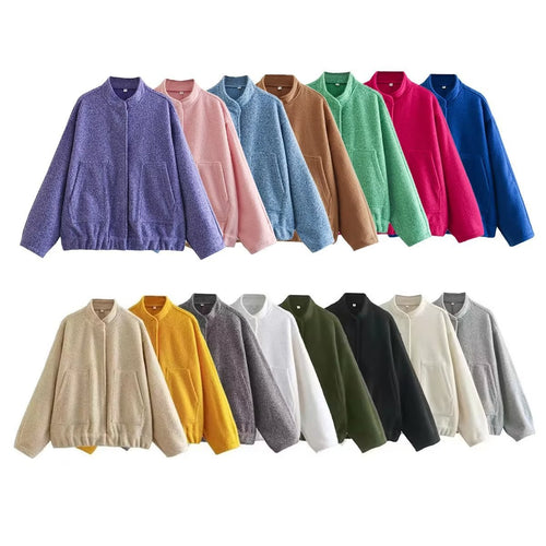 Ladies oversized casual jacket made of high-quality fabric Amarae