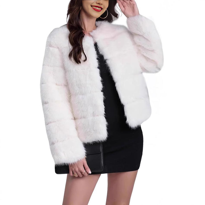 Ladies trendy Faux fur jacket Lune London