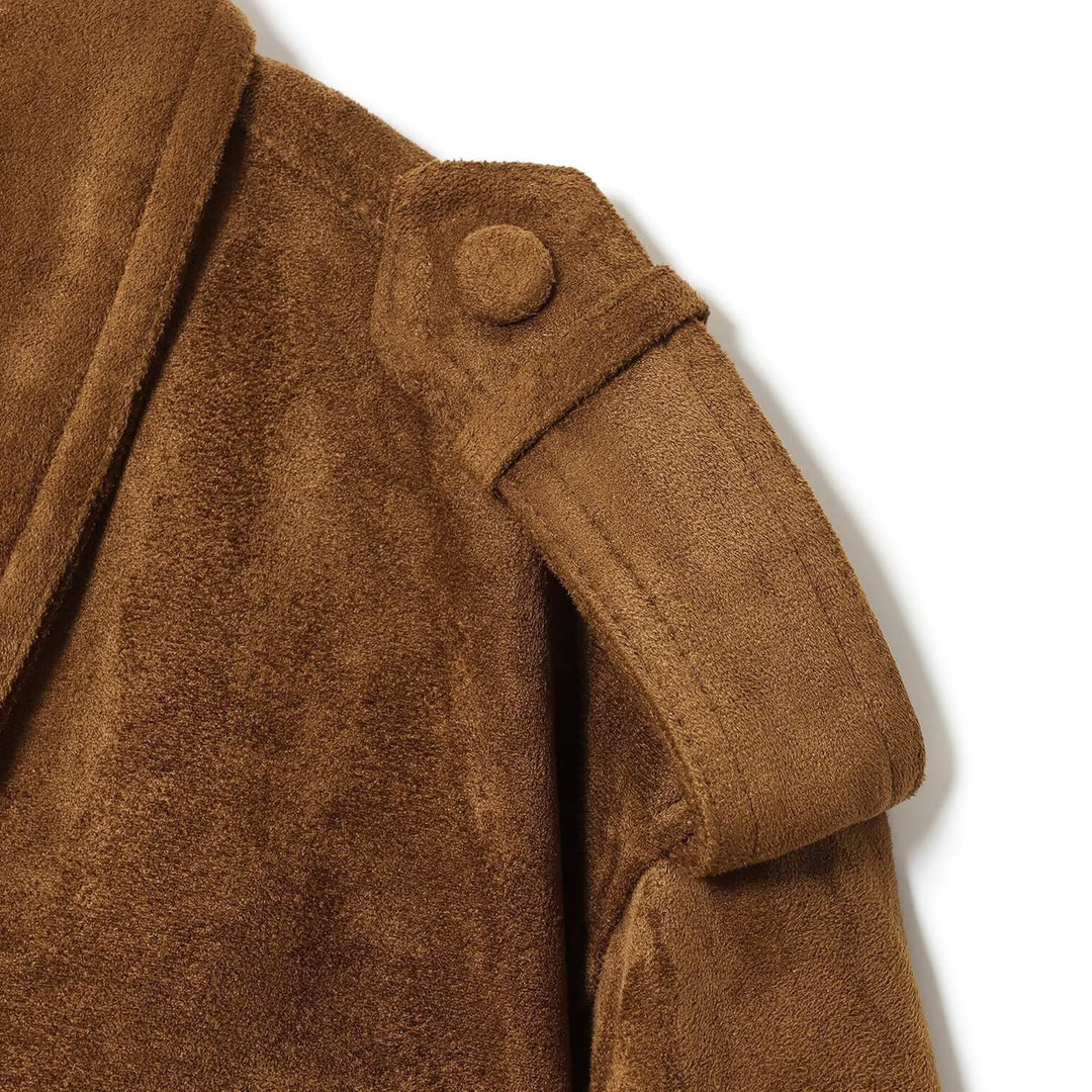 Trendy suede jacket for women with practical pockets Lune London