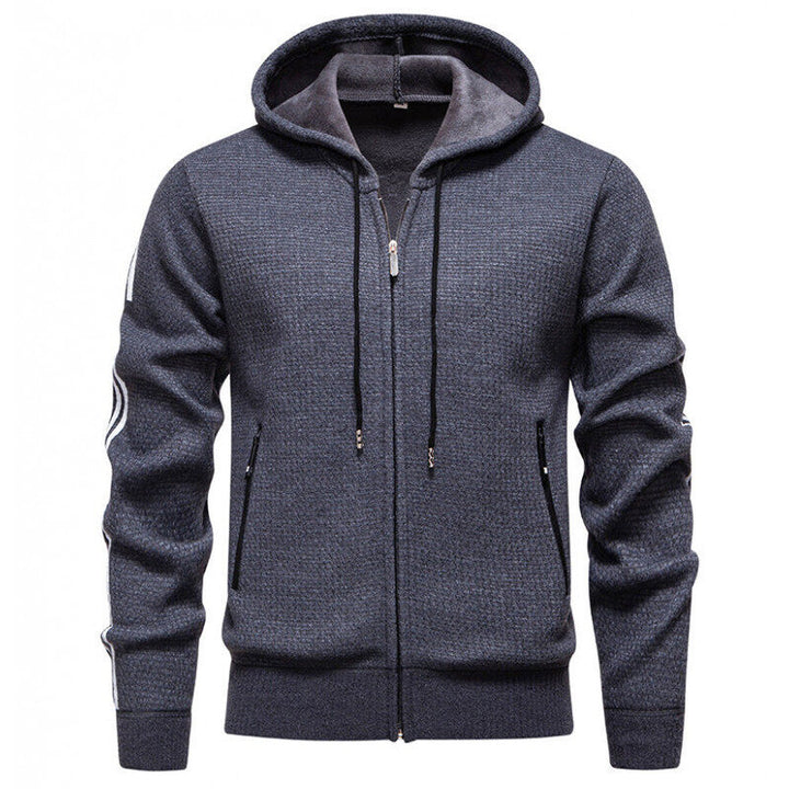 Sporty hoodie jacket for men with an innovative material blend Lune London