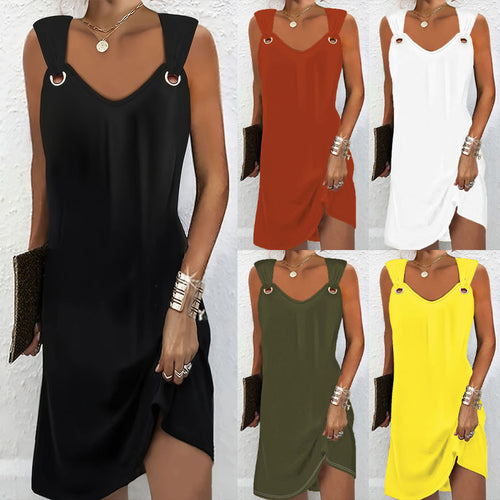 Wrap dress for women with decorative straps and V-neck Amarae