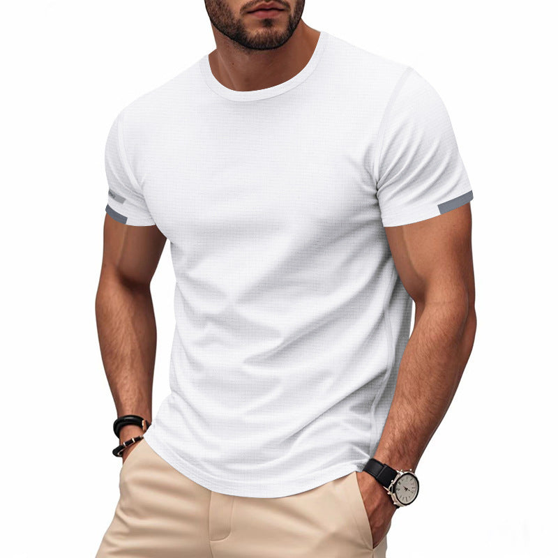 Men's sports T-shirt in breathable fabric with reflective details Lune London